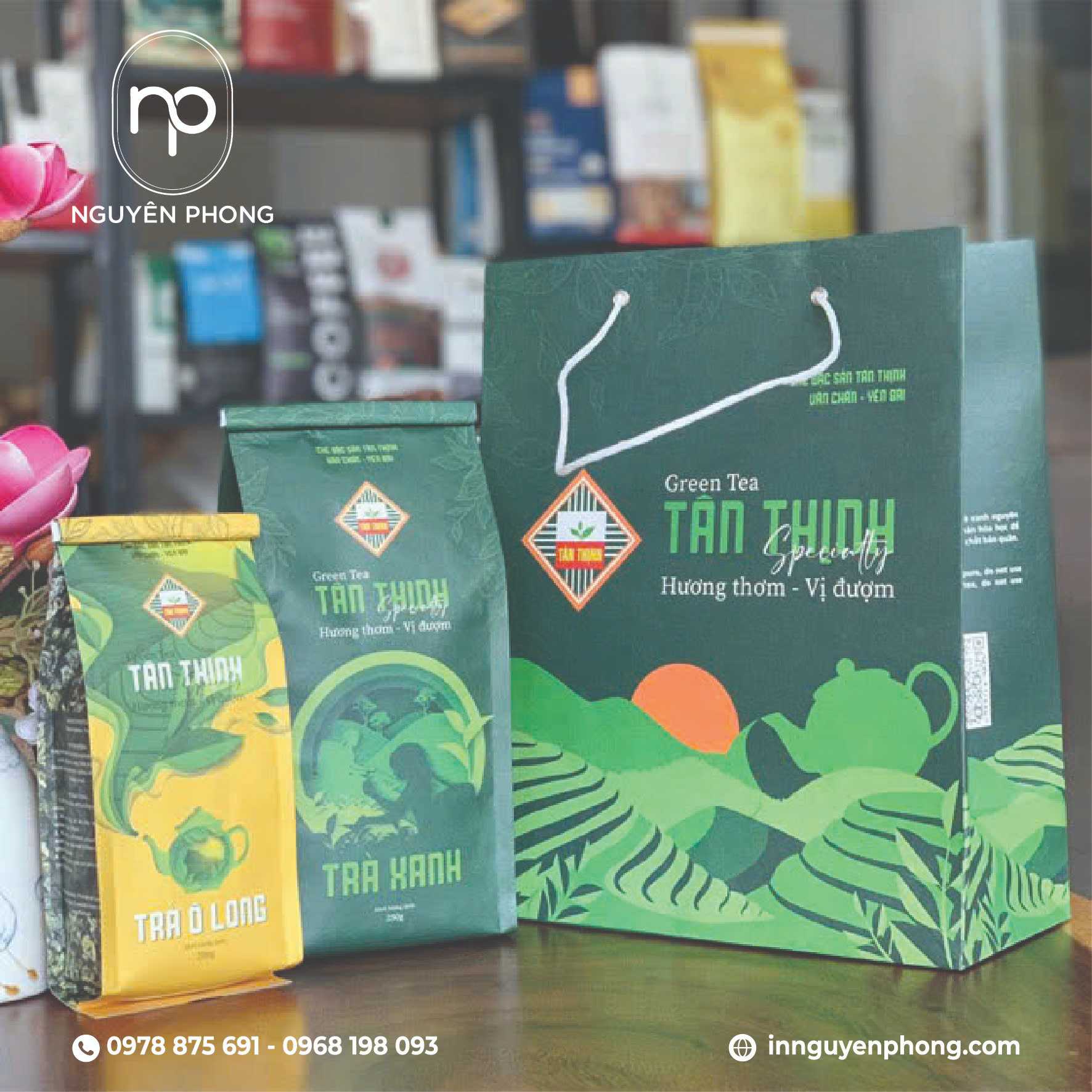 Túi giấy đựng trà - Xu hướng Marketing thông qua bao bì thu hút